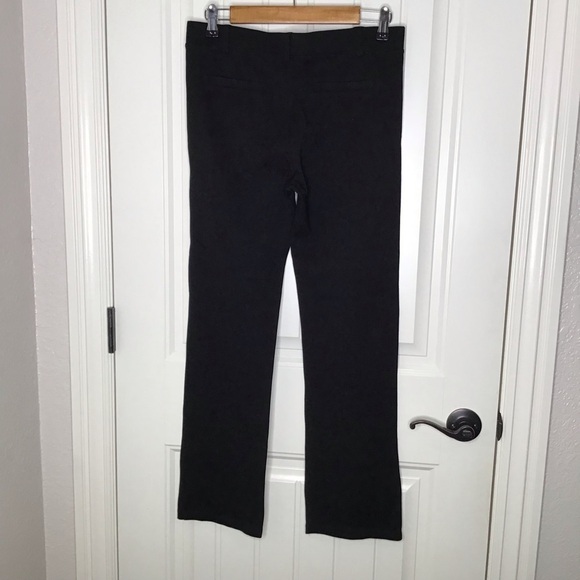 Betabrand Straight-Leg Classic Dress Pant Yoga Pants in Black. - Picture 8 of 9